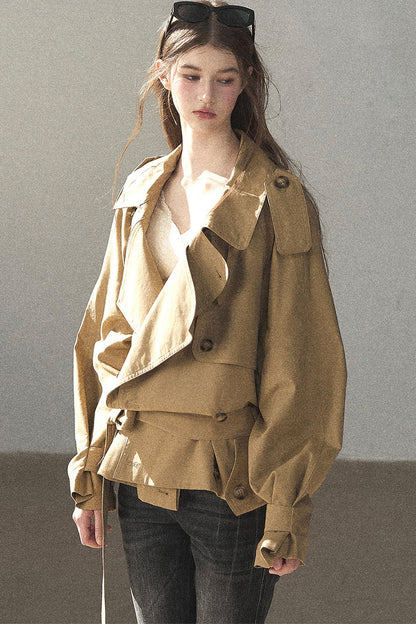 Loose Fit Trench Coat