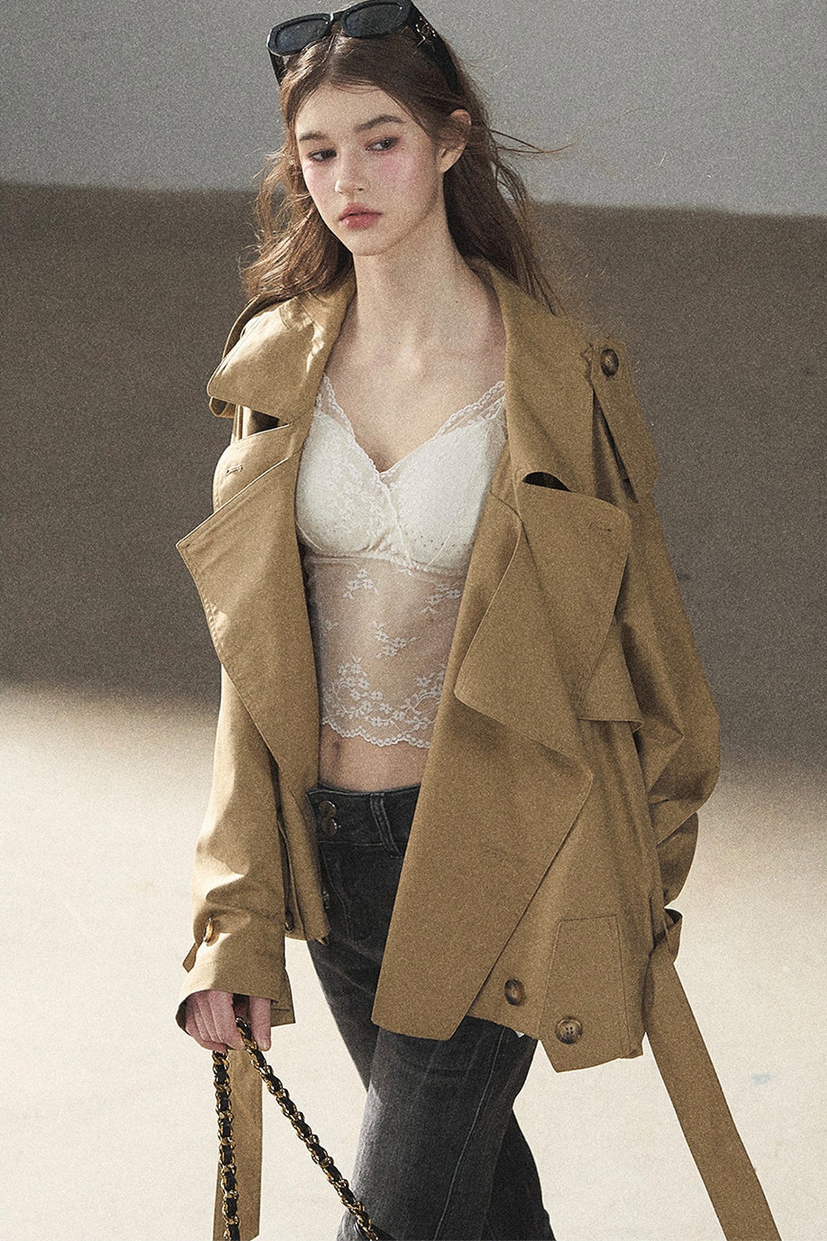 Loose Fit Trench Coat