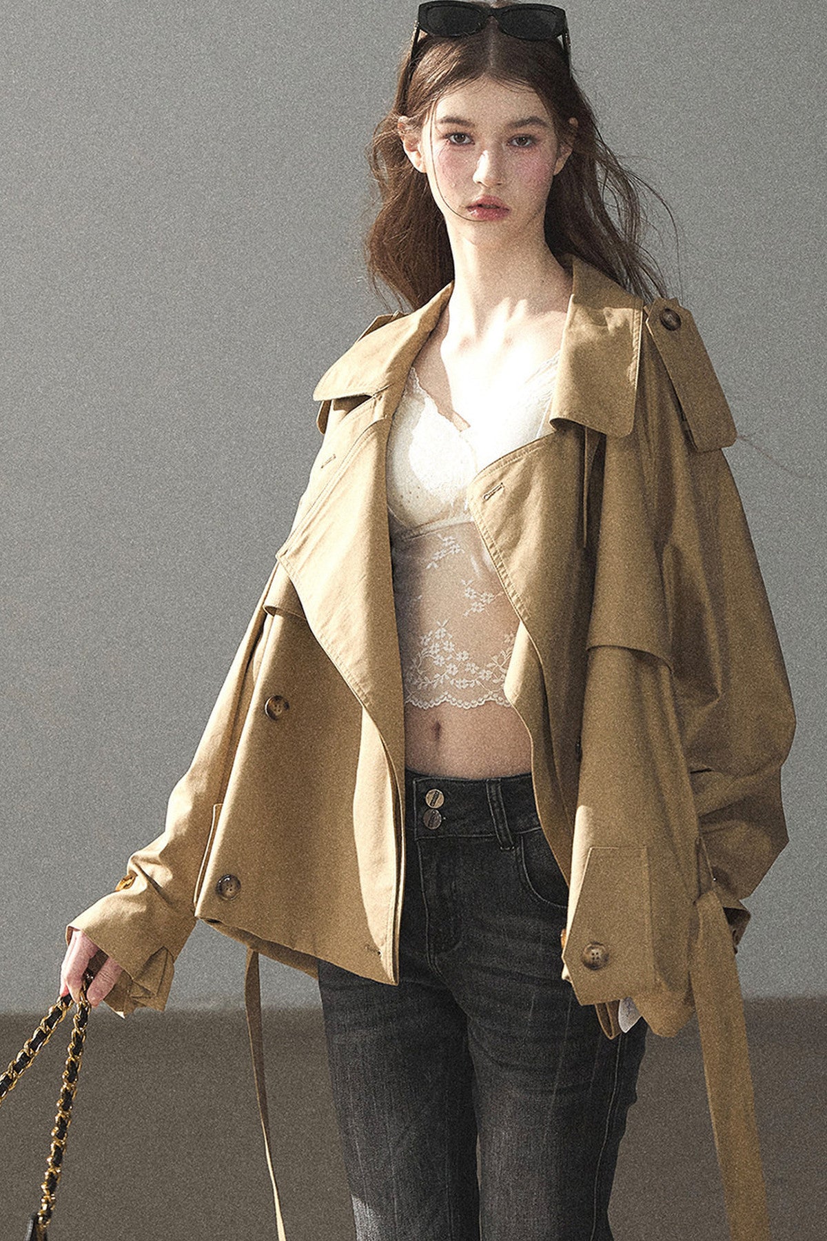 Loose Fit Trench Coat
