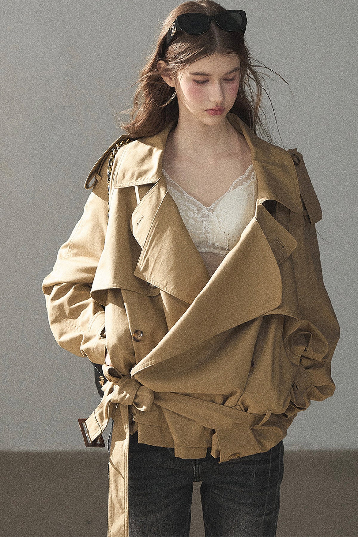Loose Fit Trench Coat