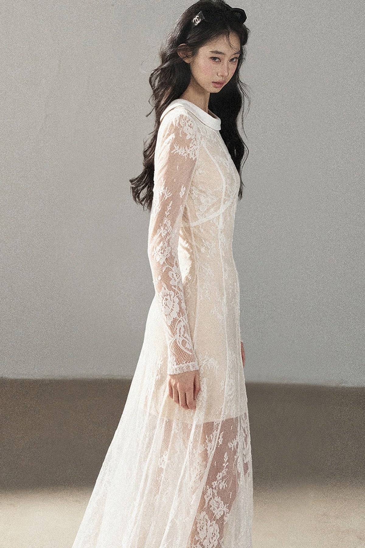 Backless Lace Long Dress