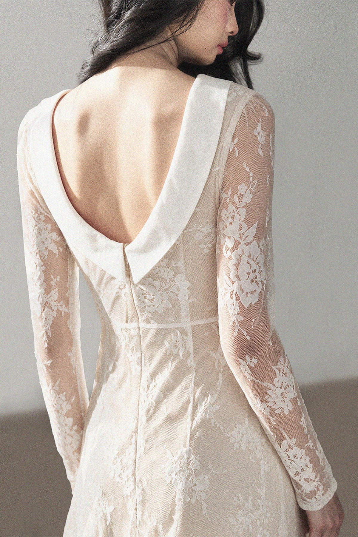 Backless Lace Long Dress