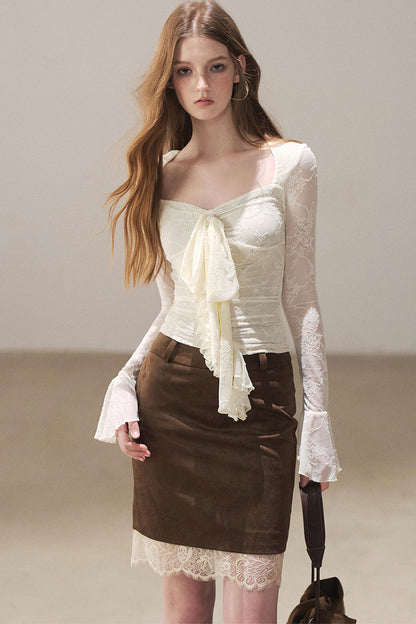 Long Sleeve See-Through Top