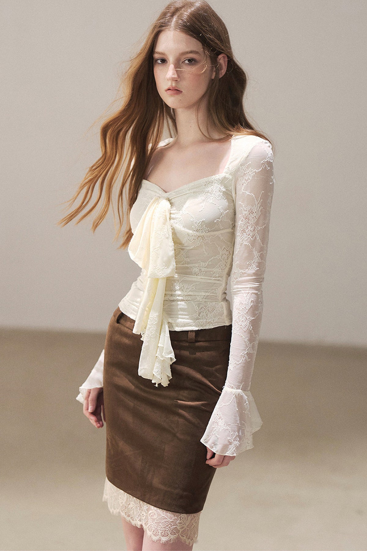 Long Sleeve See-Through Top