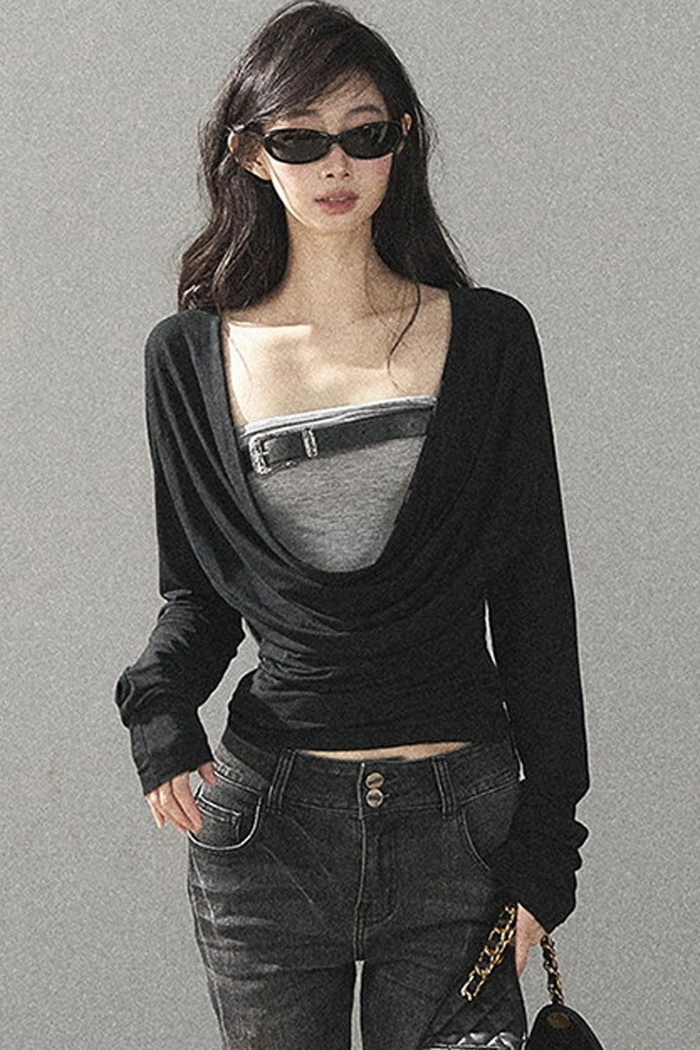 아메리칸 레트로 살짝 플레어 청바지