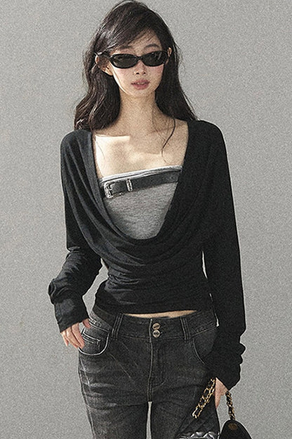 아메리칸 레트로 살짝 플레어 청바지