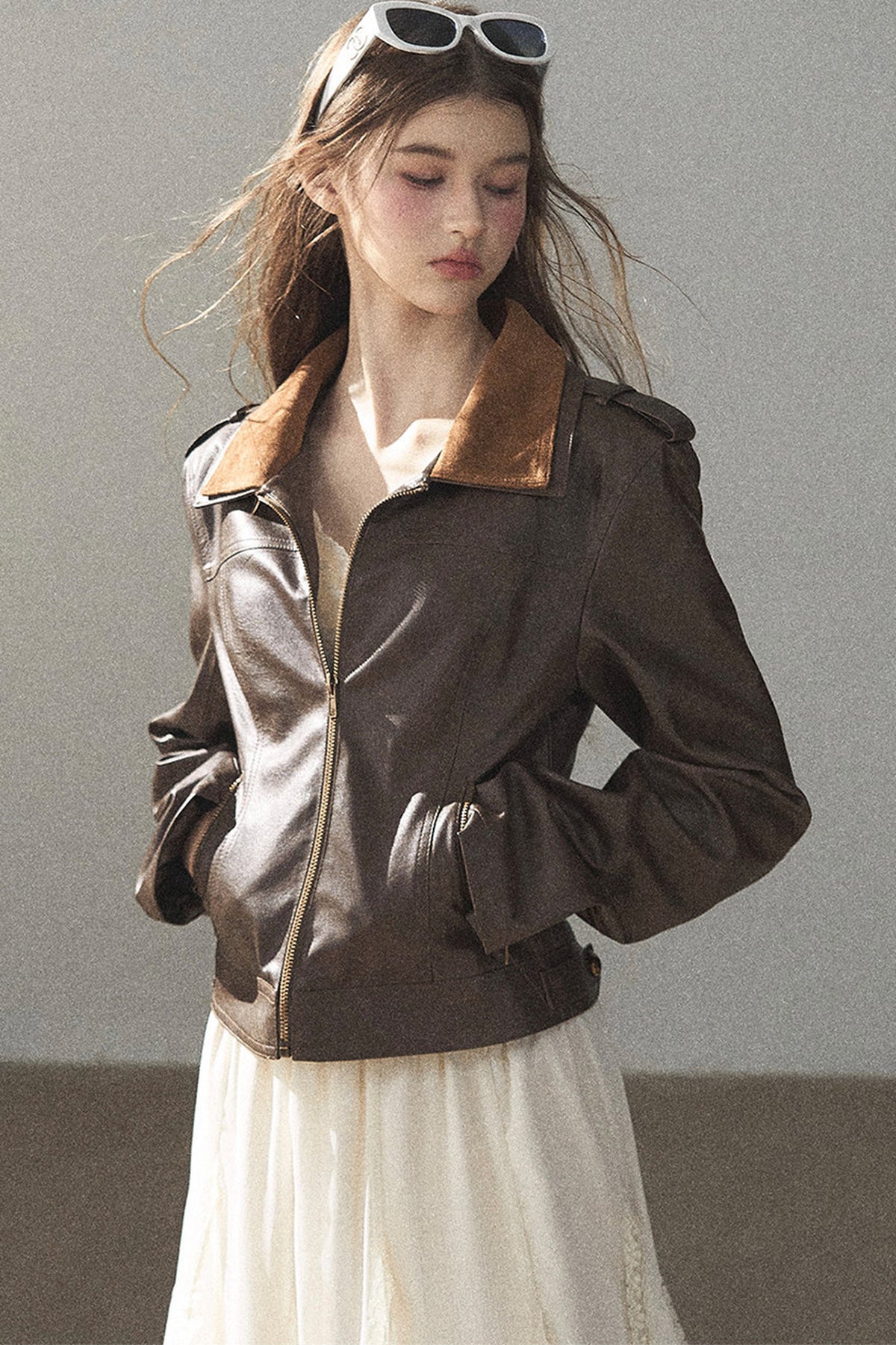 American Motorcycle Style PU Leather Jacket