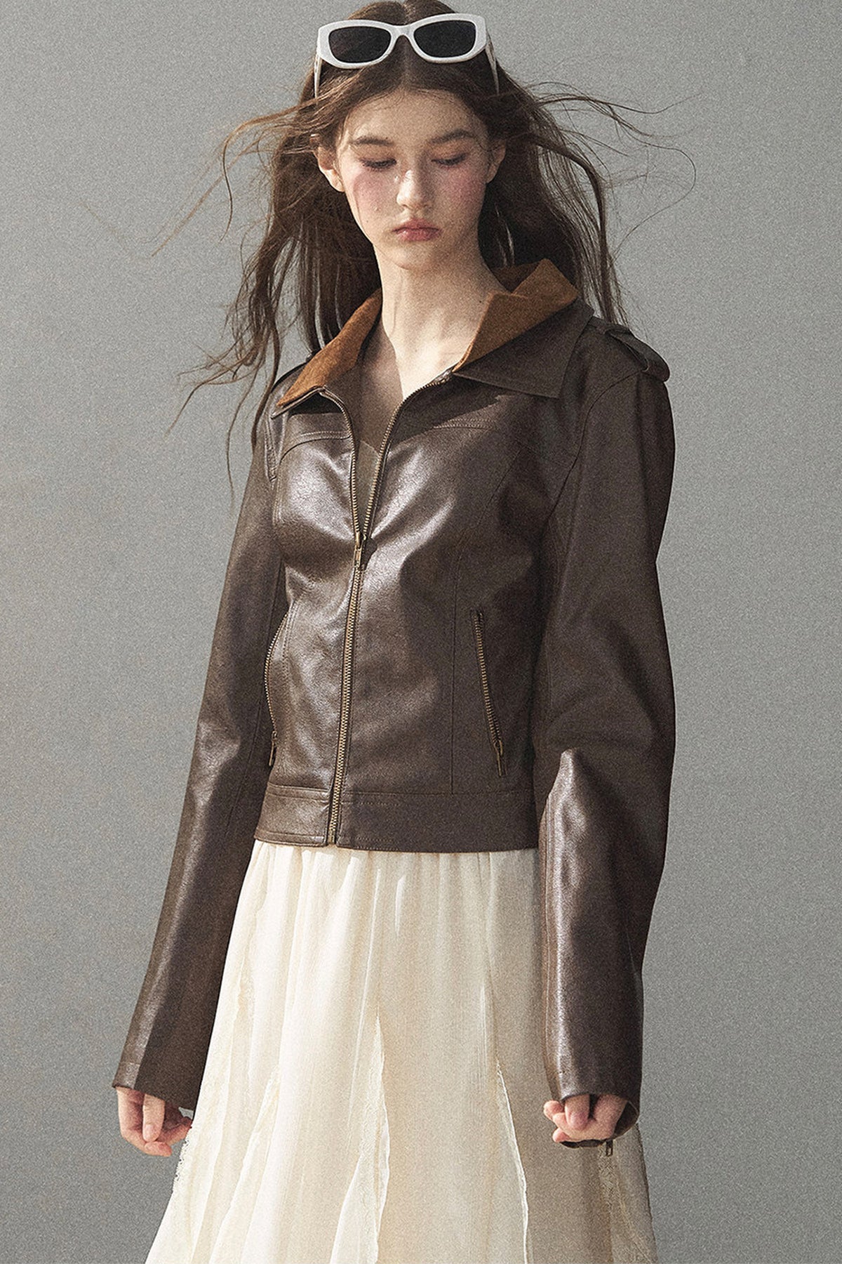 American Motorcycle Style PU Leather Jacket