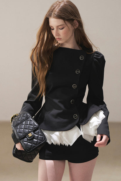 French Court Style Blazer and Skirt Set-Up