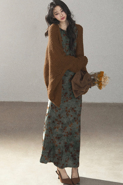 Hollow-Out Knit Cardigan Jacket