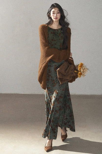 Hollow-Out Knit Cardigan Jacket
