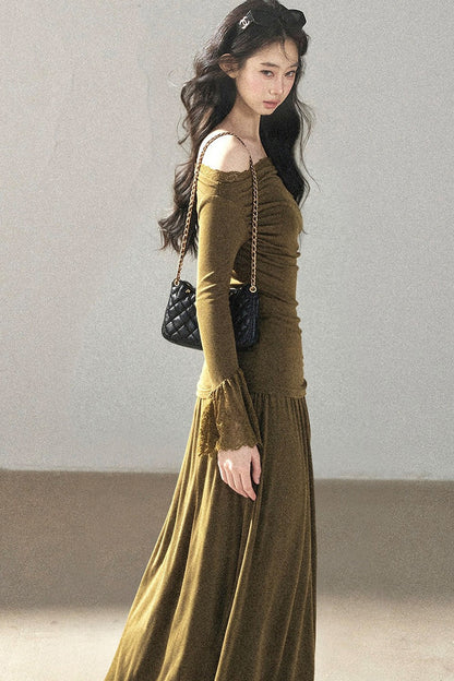 Autumn Top and Long Skirt Set-Up