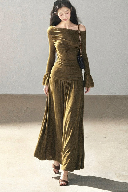 Autumn Top and Long Skirt Set-Up