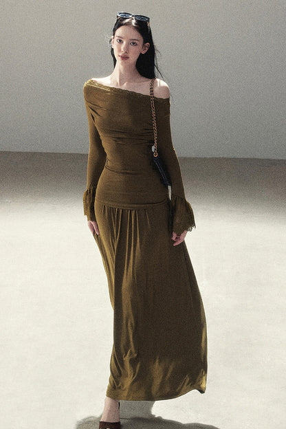 Autumn Top and Long Skirt Set-Up