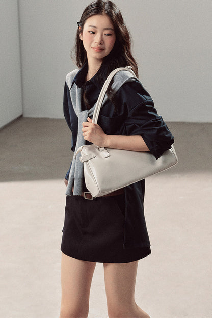 Preppy Layered Polo Dress Set