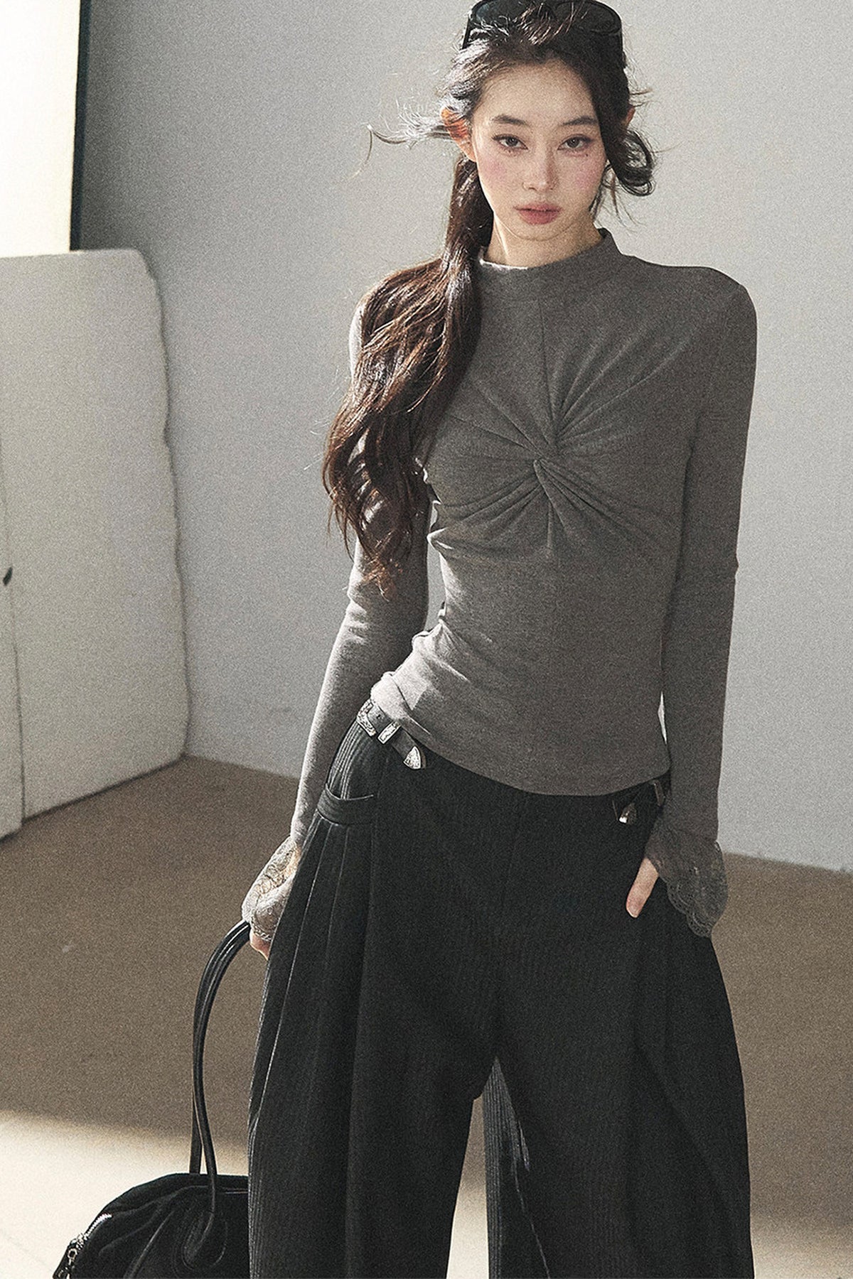 Striped Wide-Leg Pants