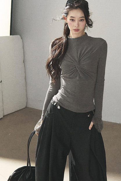 Striped Wide-Leg Pants