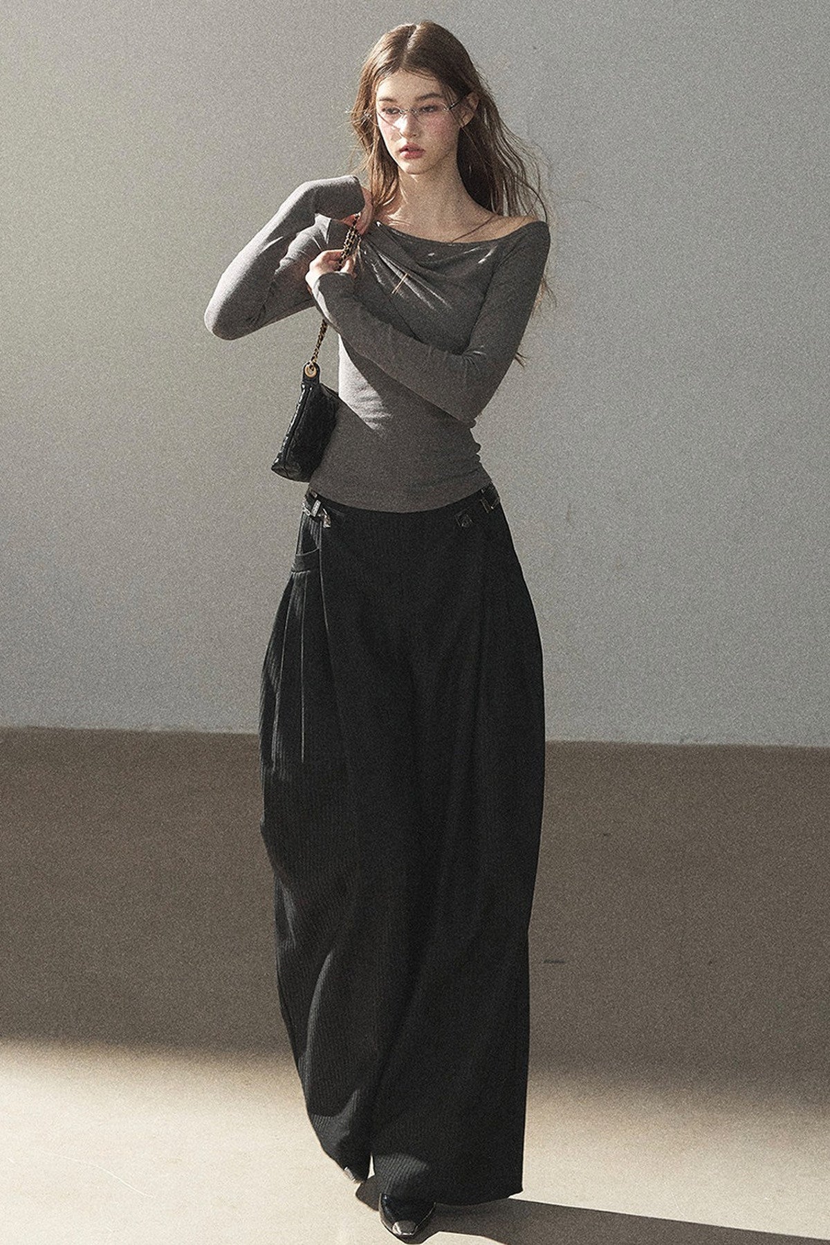 Striped Wide-Leg Pants