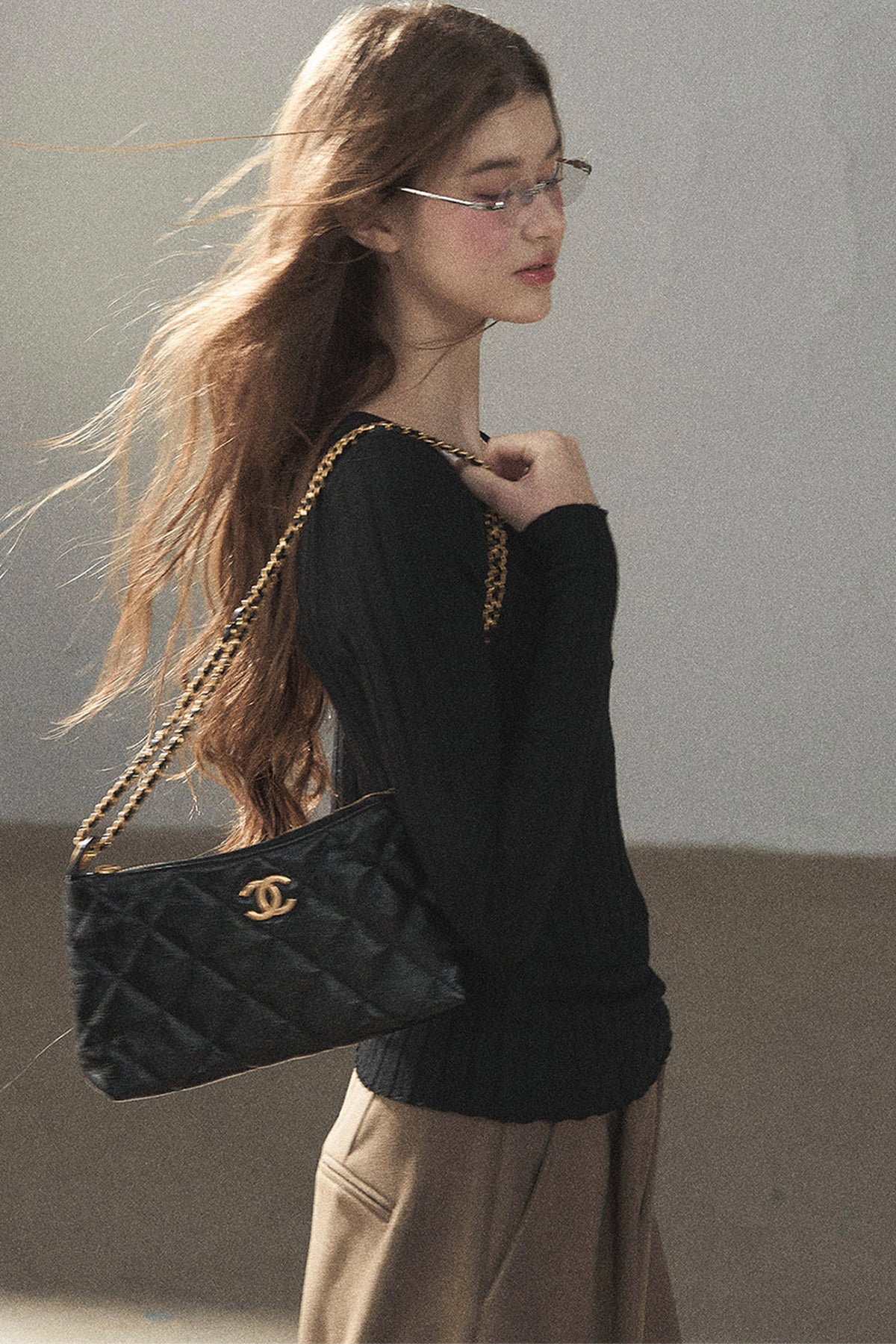 Ribbed Lace Knit Top