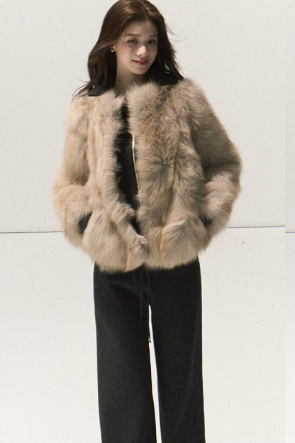 Fluffy Fox Fur Vest