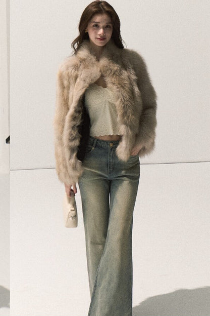 Fluffy Fox Fur Vest
