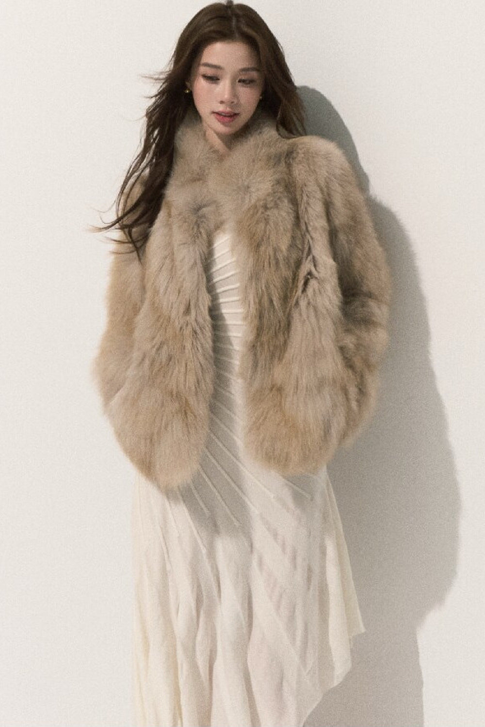 Fluffy Fox Fur Vest
