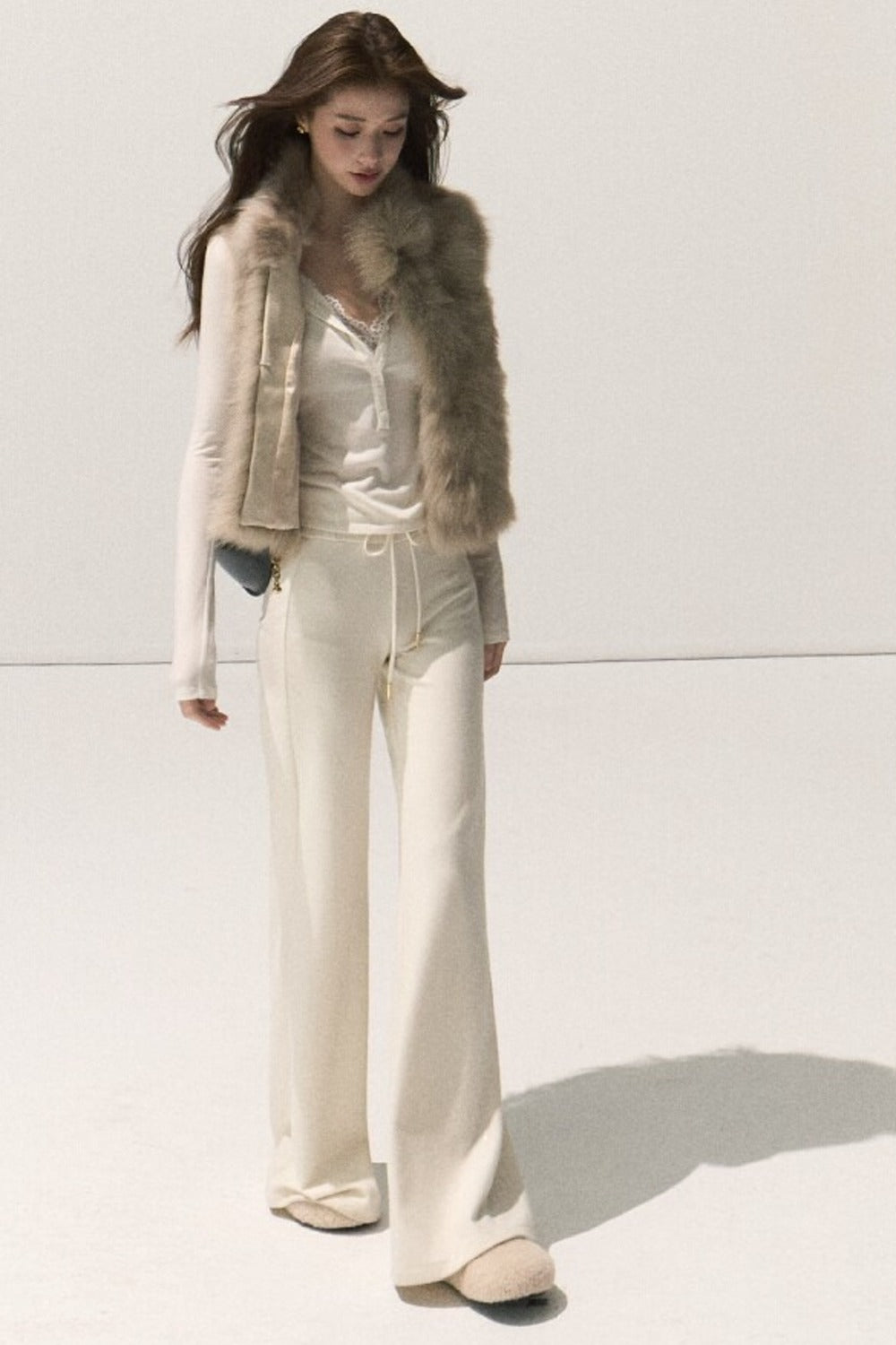 Fluffy Fox Fur Vest