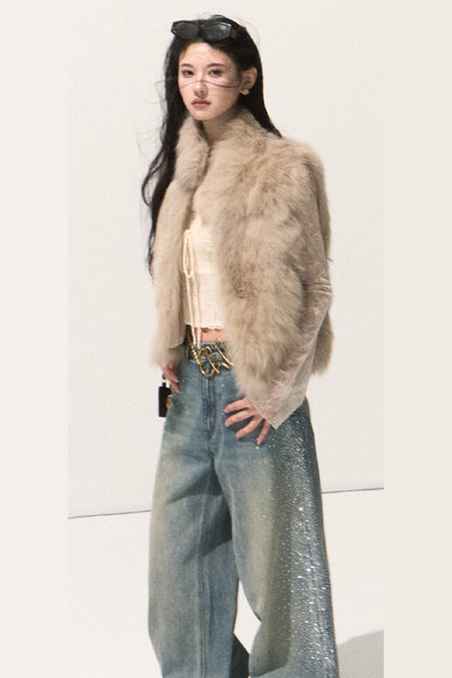 Fluffy Fox Fur Vest