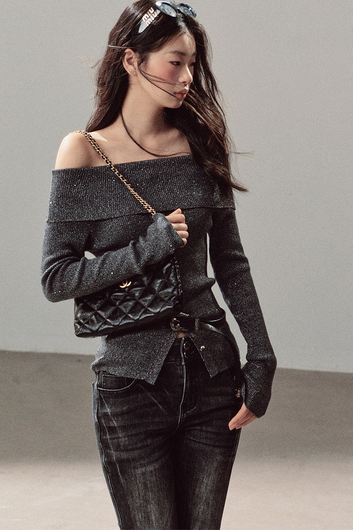 Autumn Waist-Cinching Spicy Girl Top