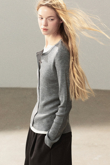 Layered-Look Knit Top Set