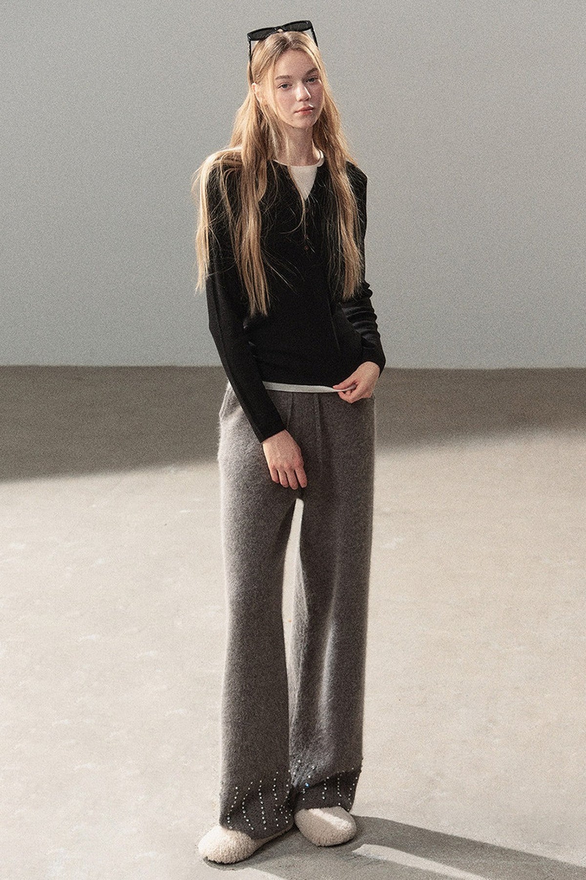 Layered-Look Knit Top Set