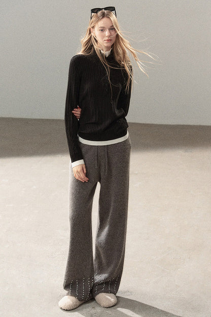 Layered-Look Knit Top Set