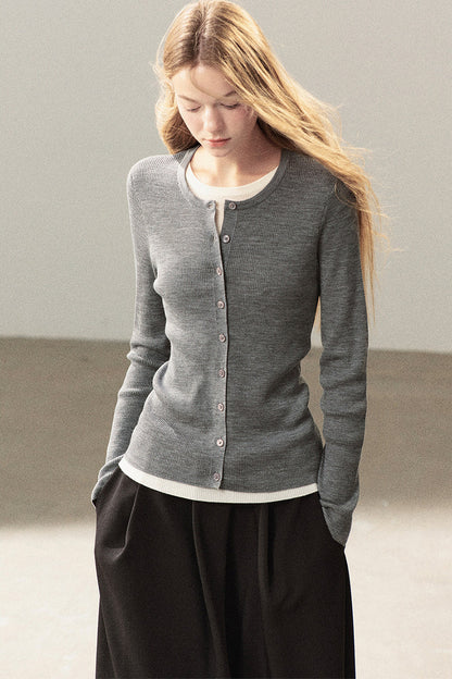 Layered-Look Knit Top Set
