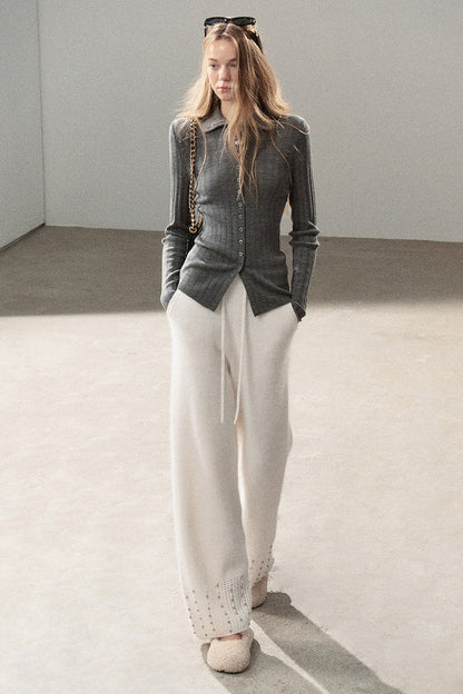 Layered-Look Knit Top Set