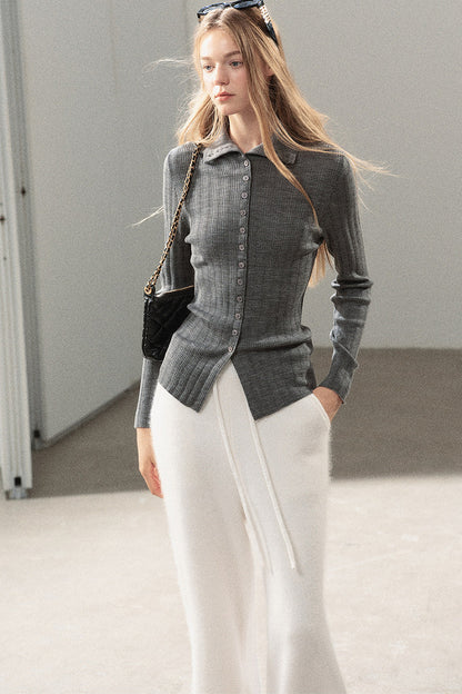 Layered-Look Knit Top Set
