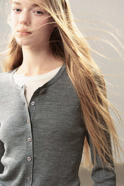 Layered-Look Knit Top Set