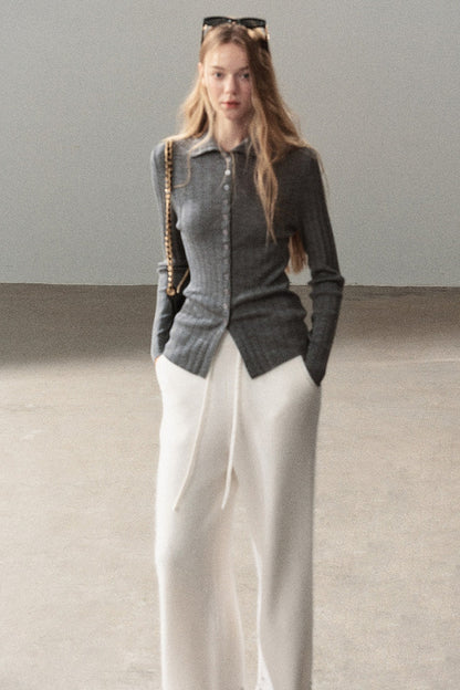 Layered-Look Knit Top Set