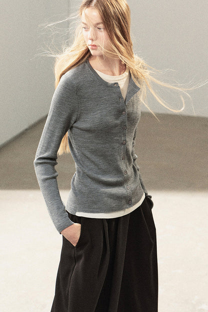 Layered-Look Knit Top Set
