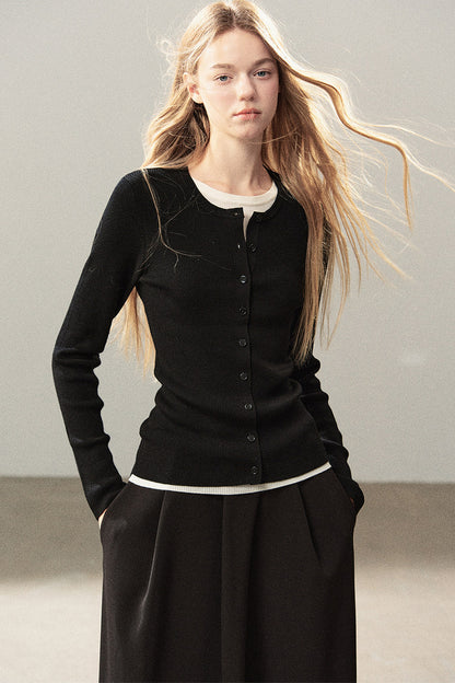 Layered-Look Knit Top Set