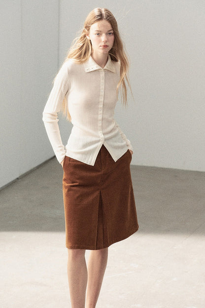 Layered-Look Knit Top Set