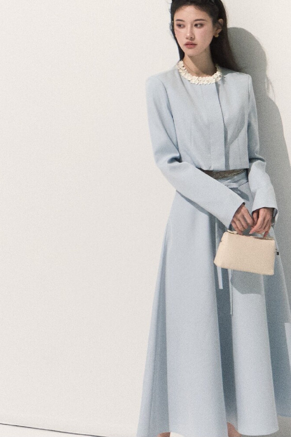 Ensemble veste courte et jupe trapèze