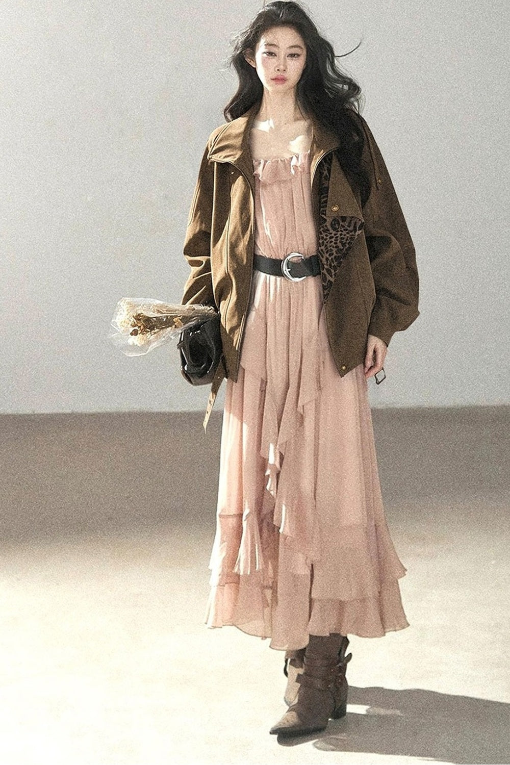 Long Ruffled Dress