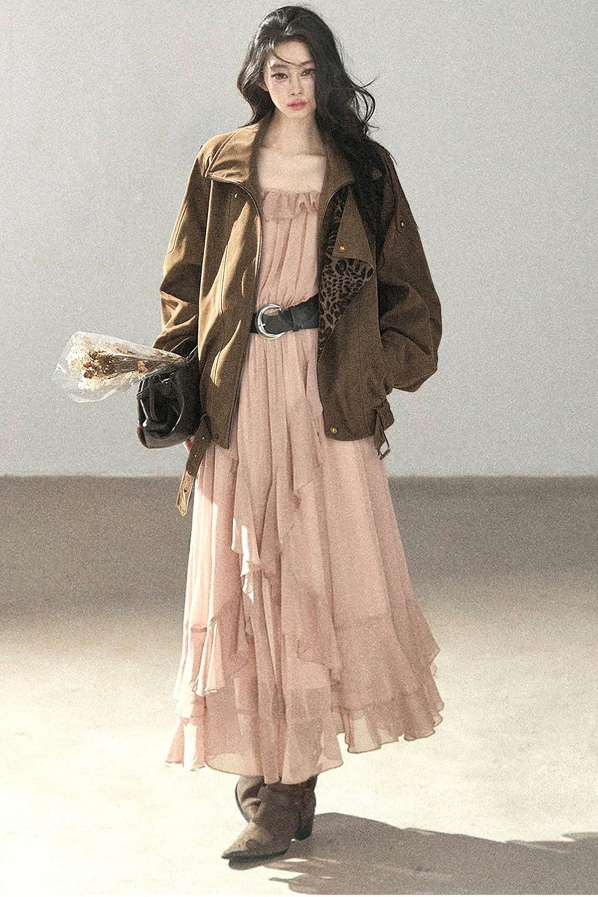 Long Ruffled Dress
