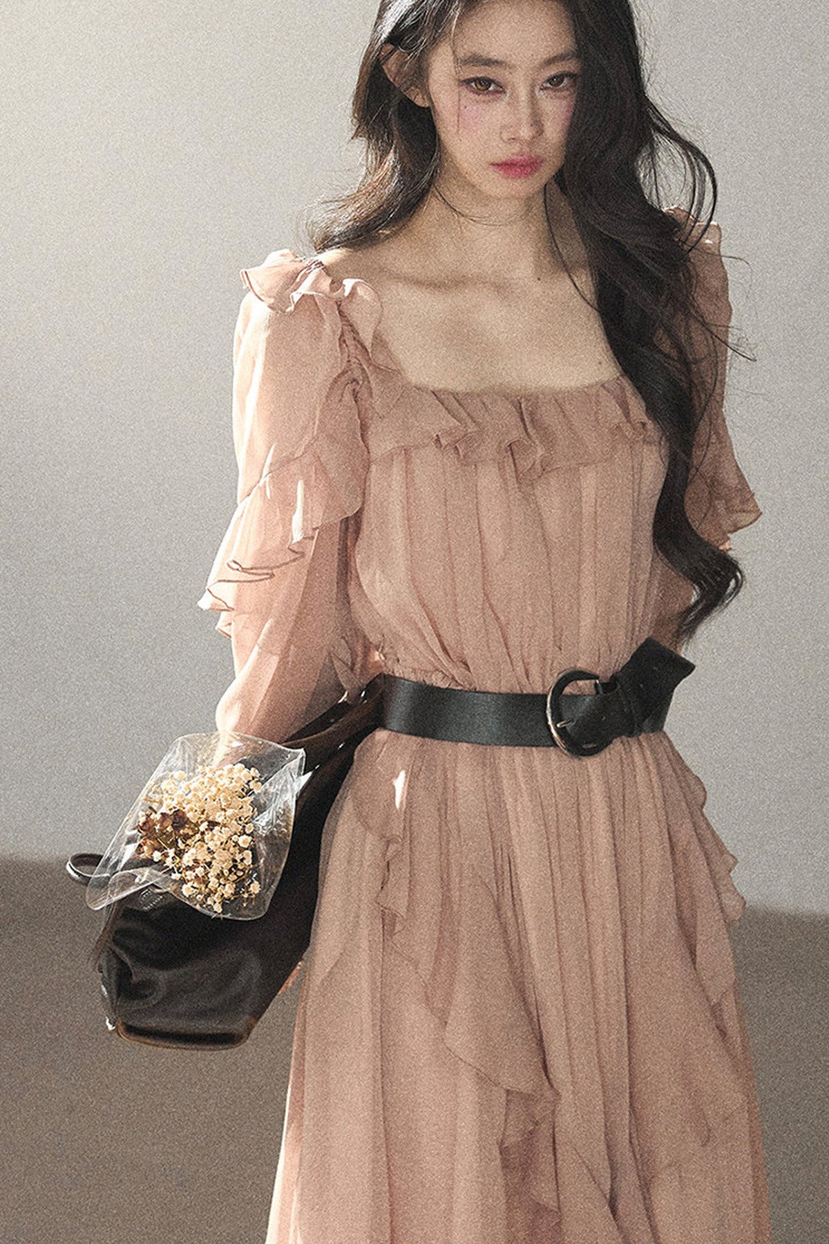 Long Ruffled Dress