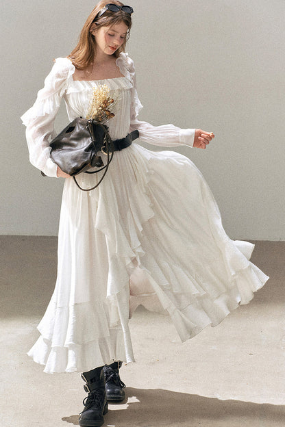 Long Ruffled Dress
