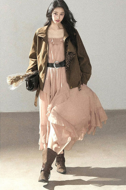 Long Ruffled Dress