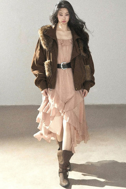 Long Ruffled Dress