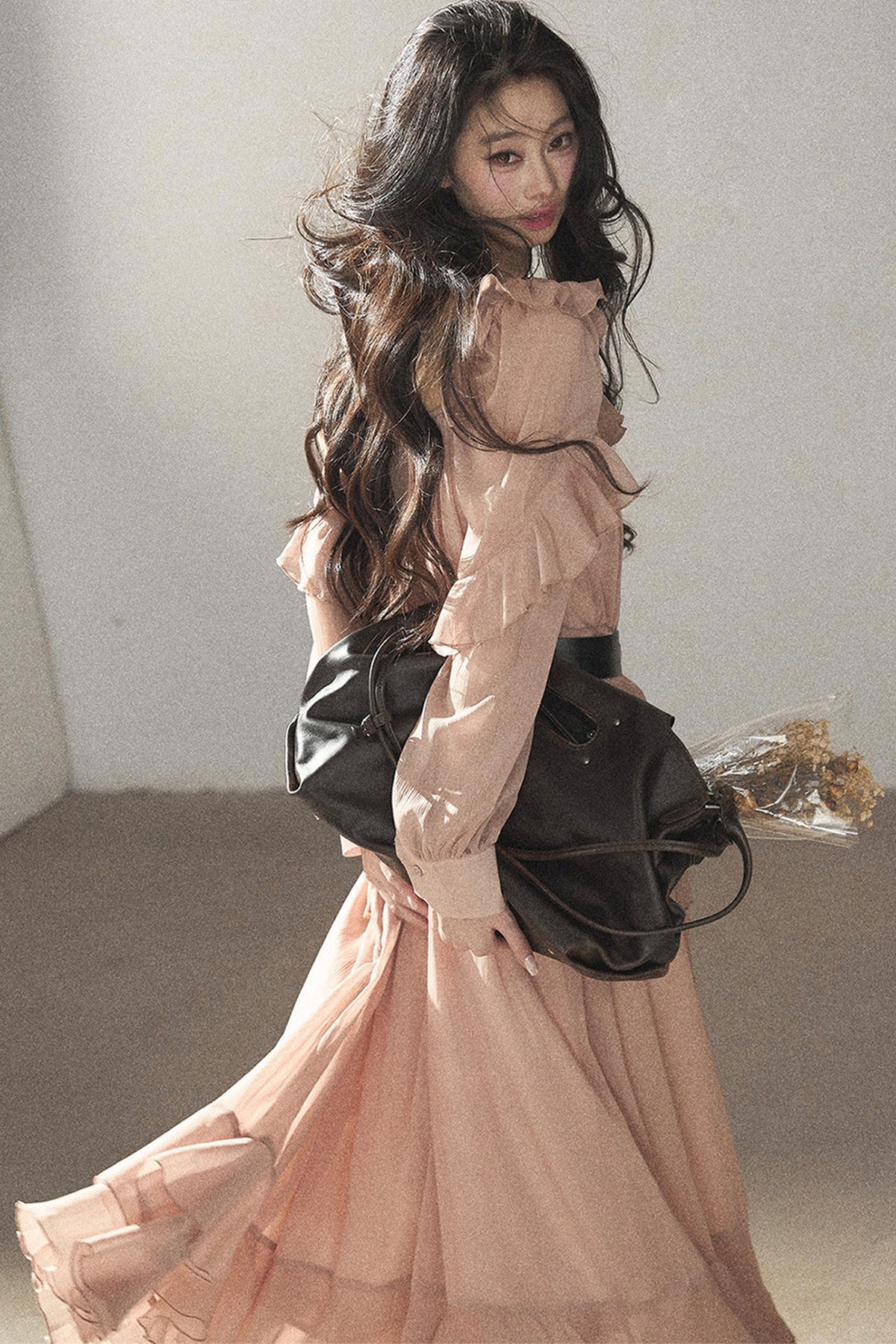 Long Ruffled Dress