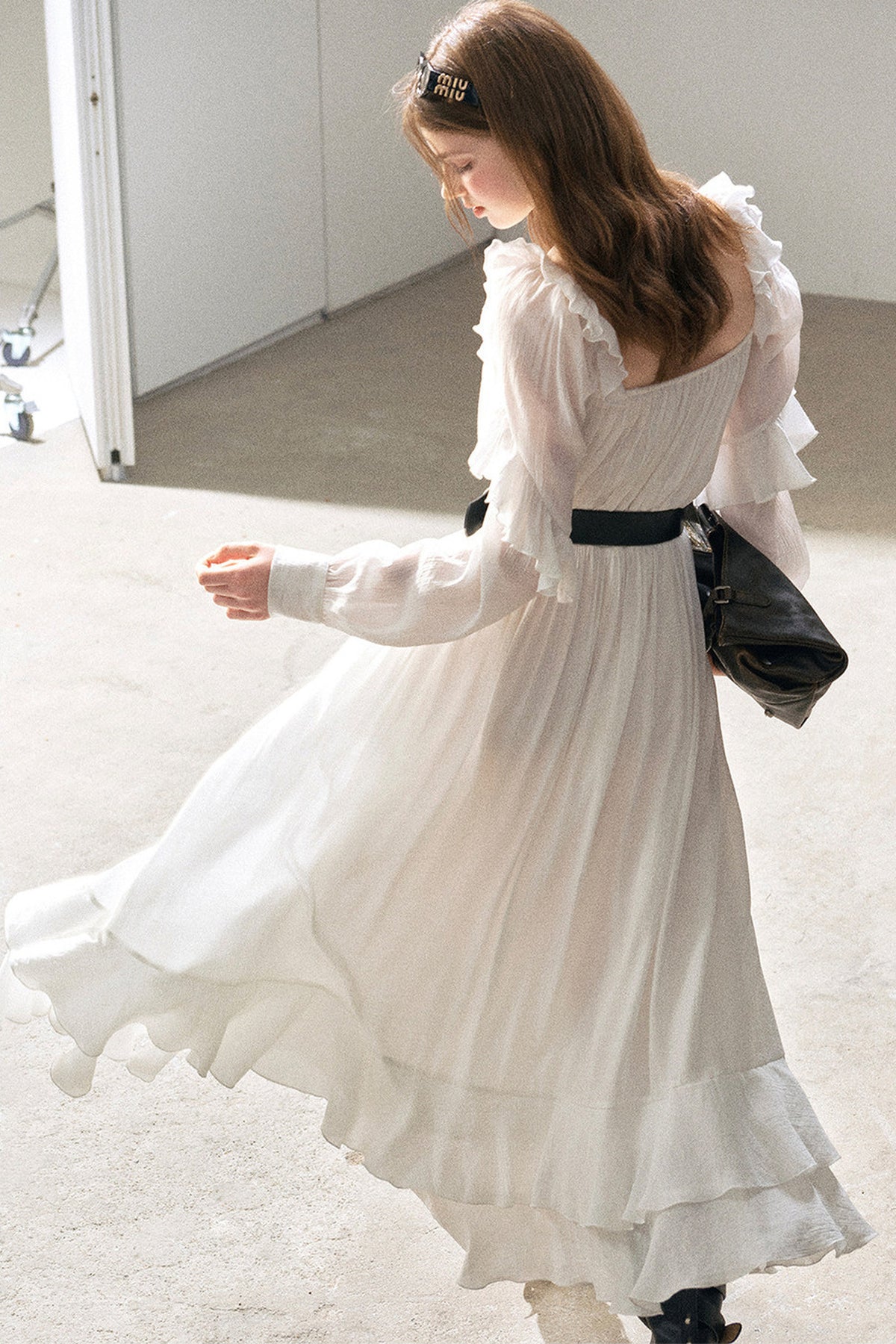 Long Ruffled Dress