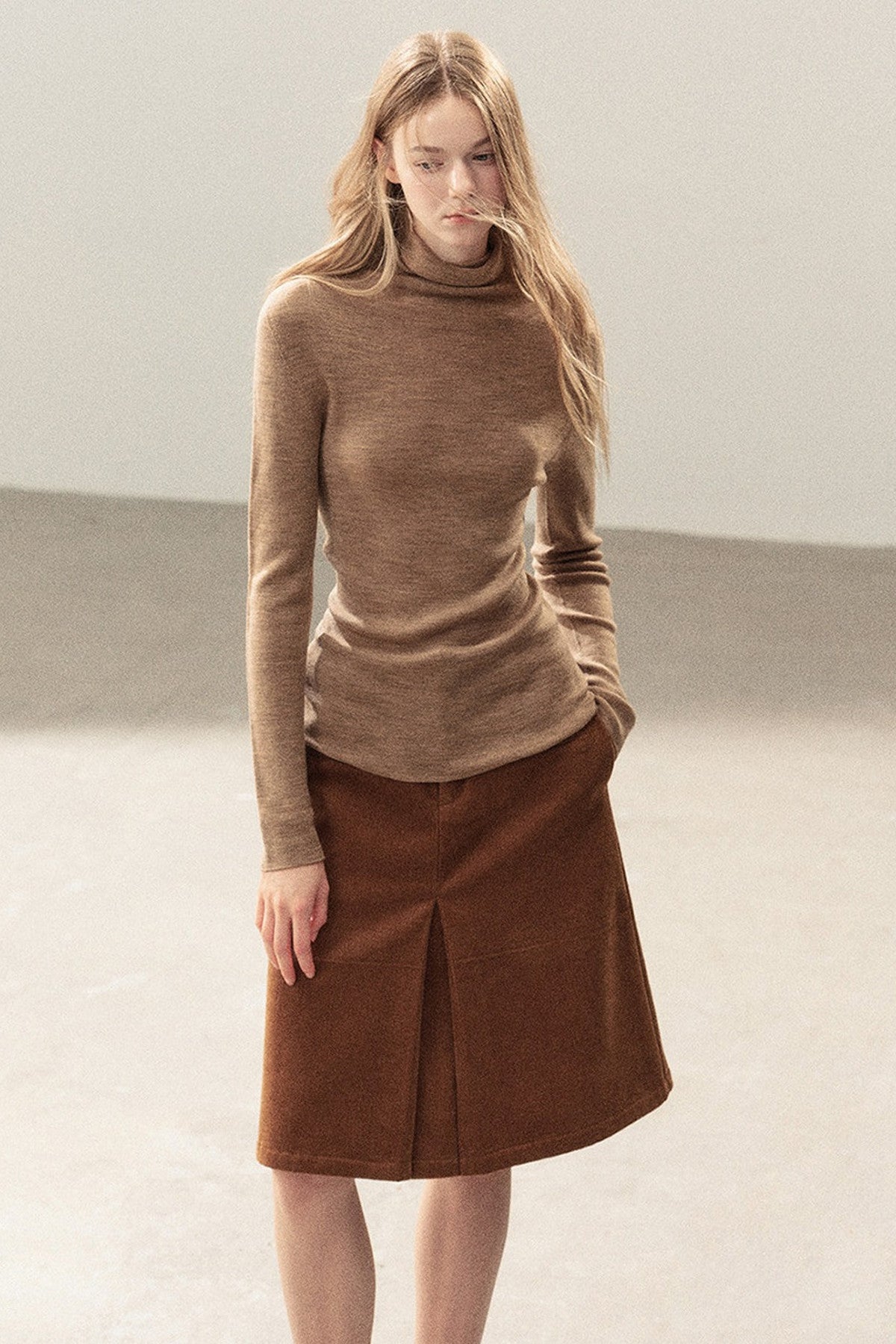 Conjunto de chaqueta y top de capa base de punto